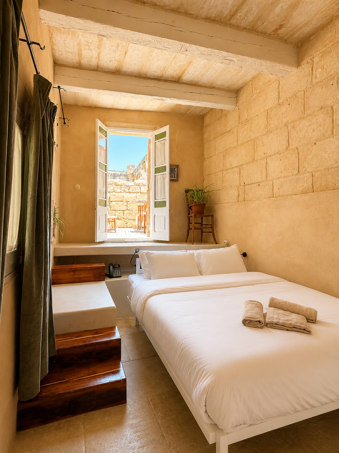 Unit 5 — Sunlit room with rooftop deck